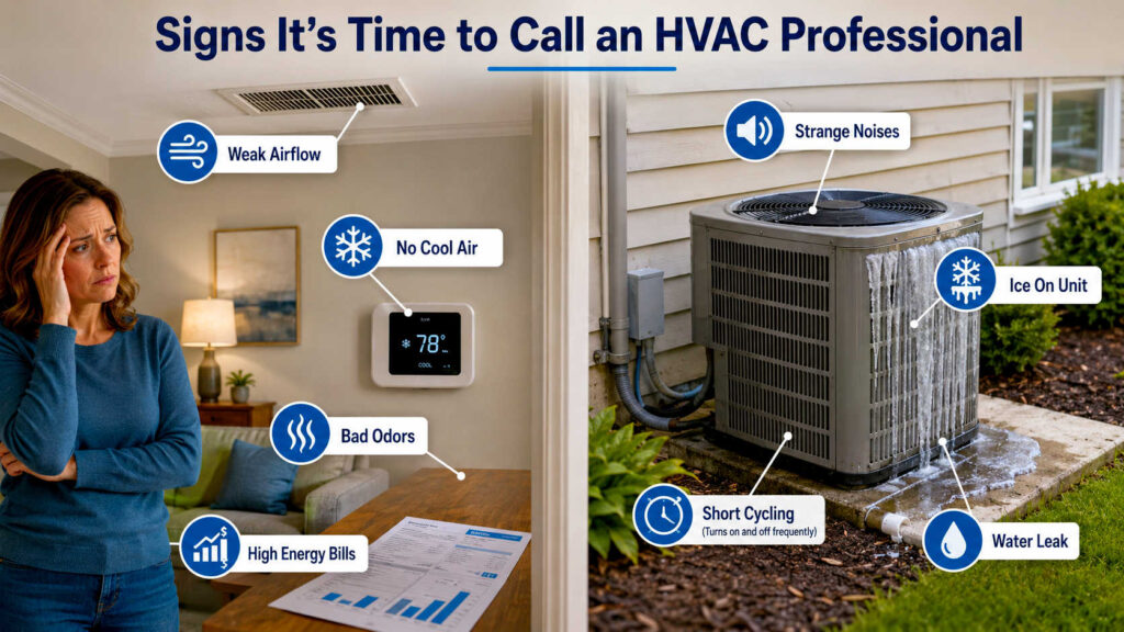 HVAC Troubleshooting: Signs It's Time to Call an HVAC Professional